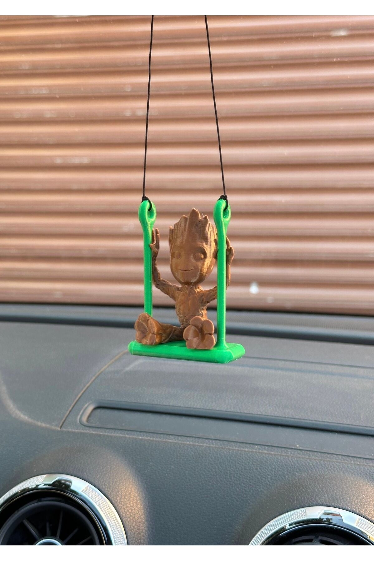 Ağaç Adam Dikiz Ayna Süsü Yeşil kahverengi