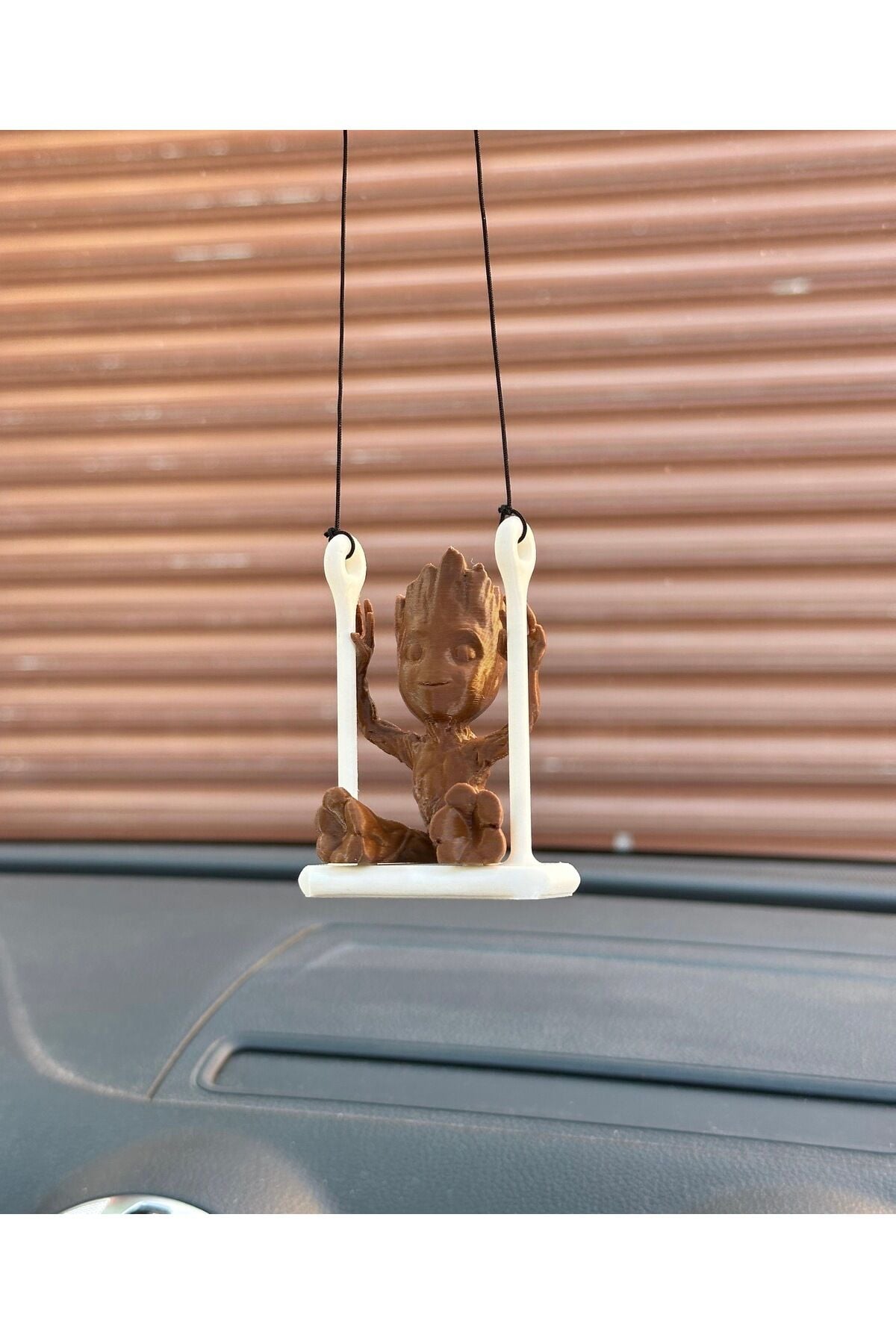 Ağaç Adam Dikiz Ayna Süsü Beyaz kahverengi