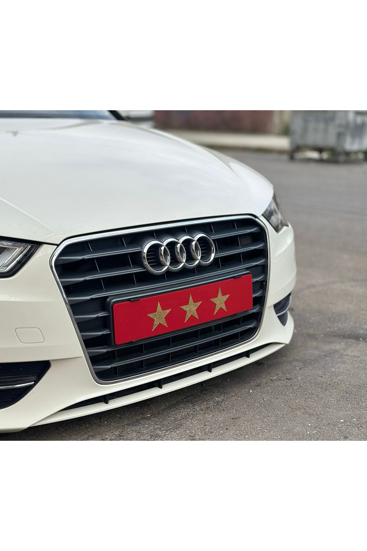 3 Yıldız Pleksi Dekor Plaka  (Siyah Krom )