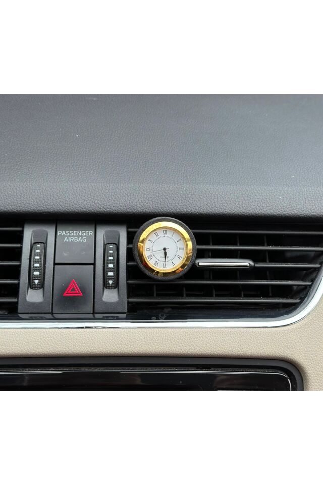 Universal Lastik İçi Dekor Analog Saat (Gold)