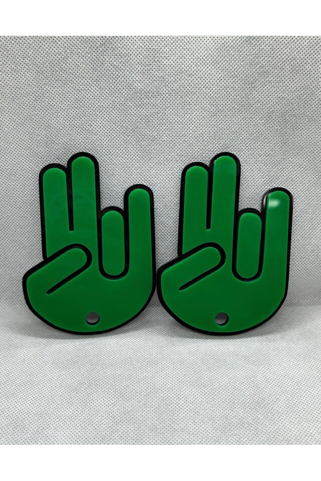 Jdm El Ön Silecek  El Sallama Pleksi Aparat Küçük Boy 2 Adet (8x11 cm)(YEŞİL)