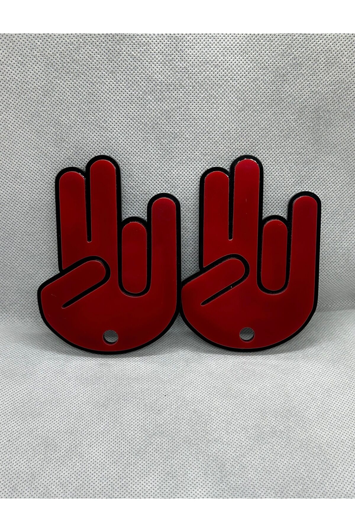 Jdm El Ön Silecek  El Sallama Pleksi Aparat Küçük Boy 2 Adet (8x11 cm)(KIRMIZI)