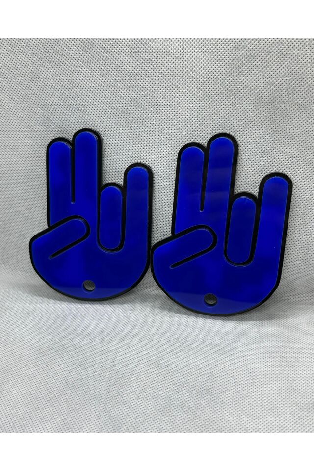 Jdm El Ön Silecek  El Sallama Pleksi Aparat Küçük Boy 2 Adet (8x11 cm)(MAVİ)