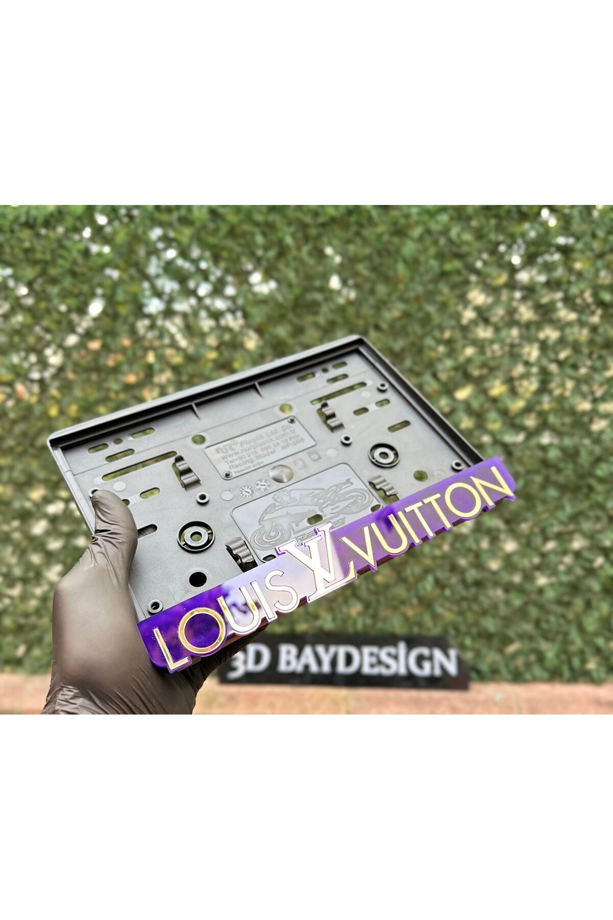 Motorsiklet Plakalığı (Mor-Gold)