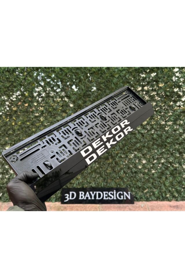 Dekor pleksi Araç plakalığı 2 adet uzun