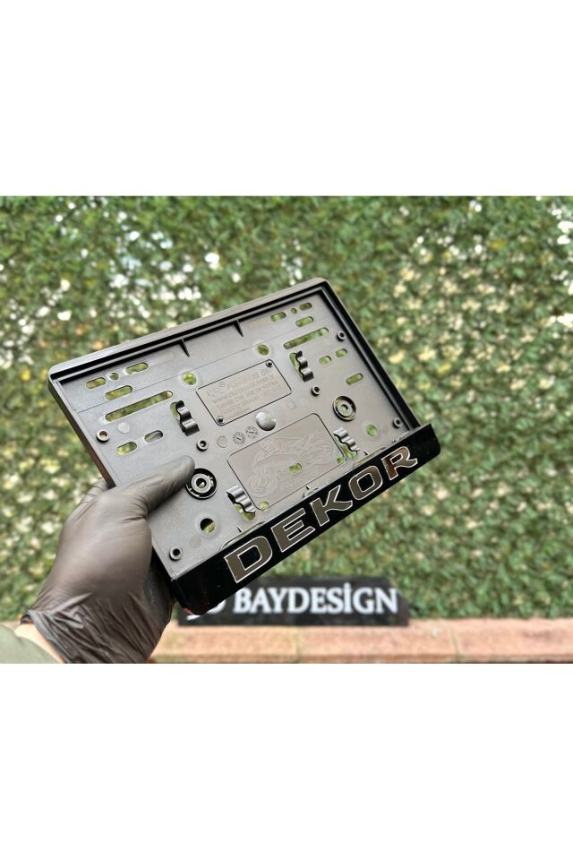 Mustafa Kemal Atatürk Imzalı Motorsiklet Plakalığı Siyah Beyaz