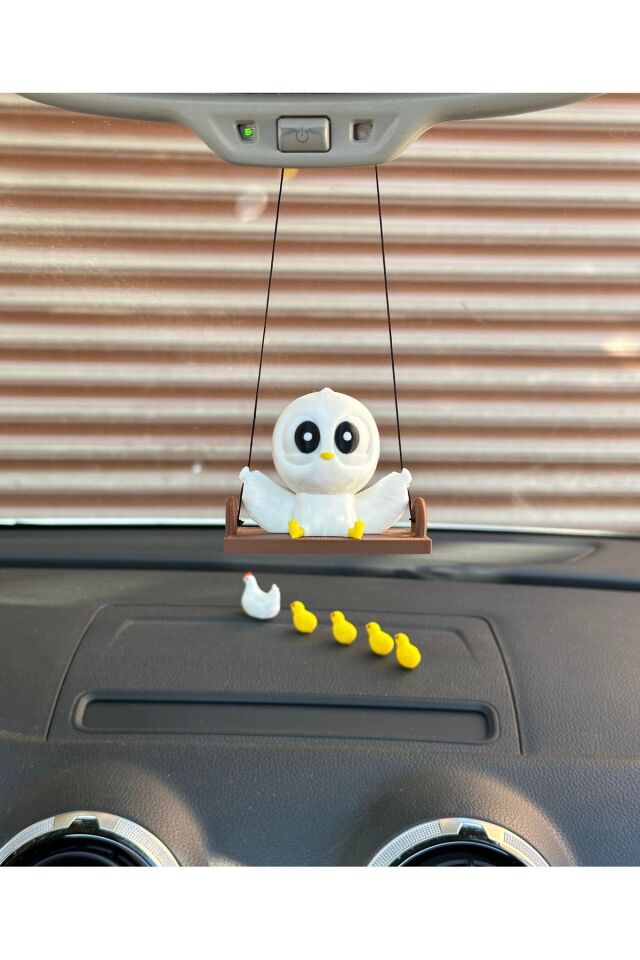 Sevimli Sallanan Kuş Dikiz Ayna Süsü