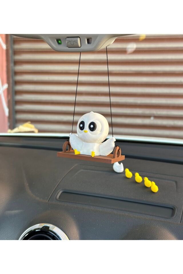 Sevimli Sallanan Kuş Dikiz Ayna Süsü