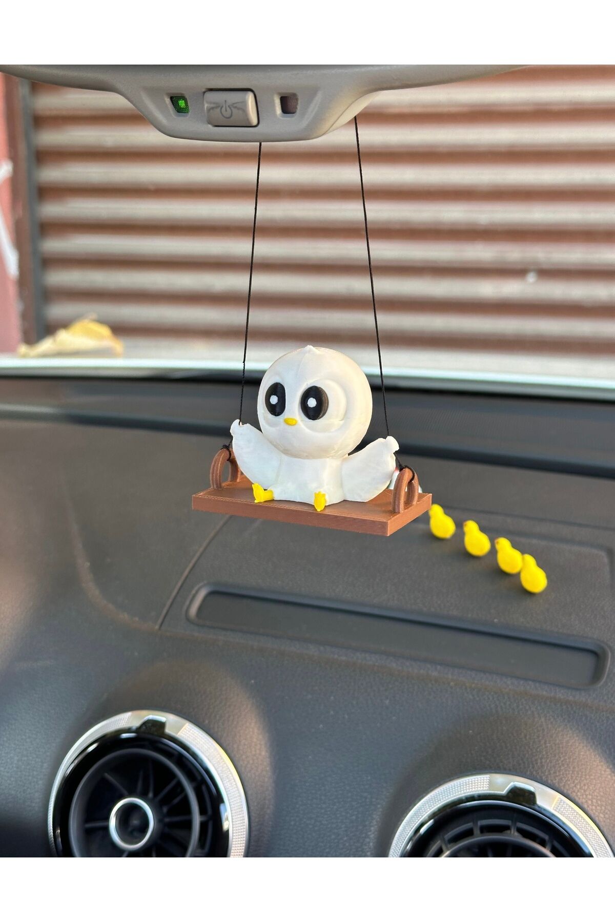 Sevimli Sallanan Kuş Dikiz Ayna Süsü