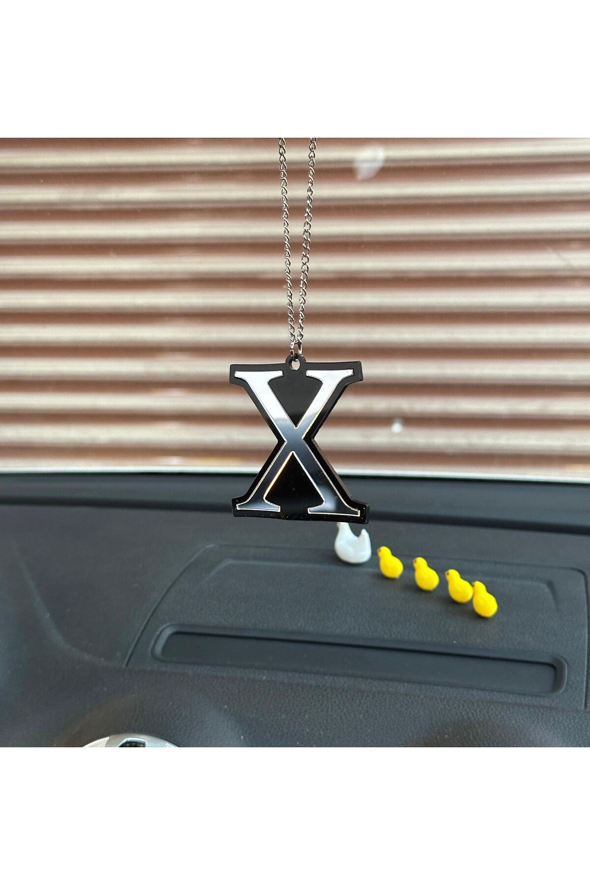 X Dikiz Ayna Süsü (Siyah -Krom)