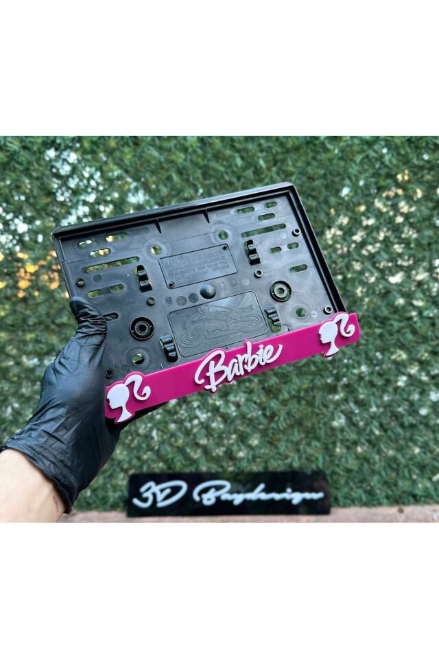 Barbie Motorsiklet Plakalık Pembe