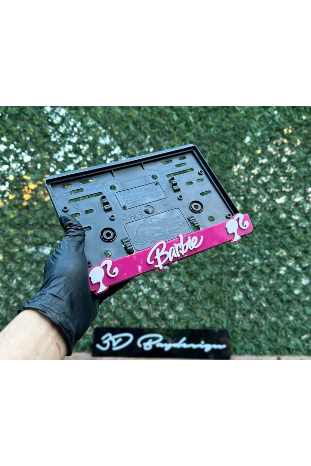 Barbie Motorsiklet Plakalık Pembe