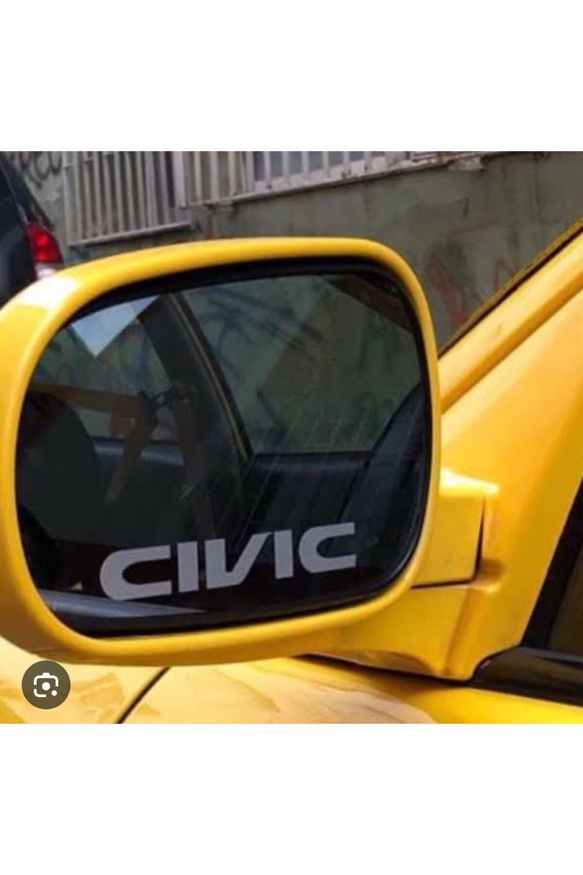 Honda Cıvıc Ayna Yazısı (GRİ) 2 Adet 8x1.2 cm