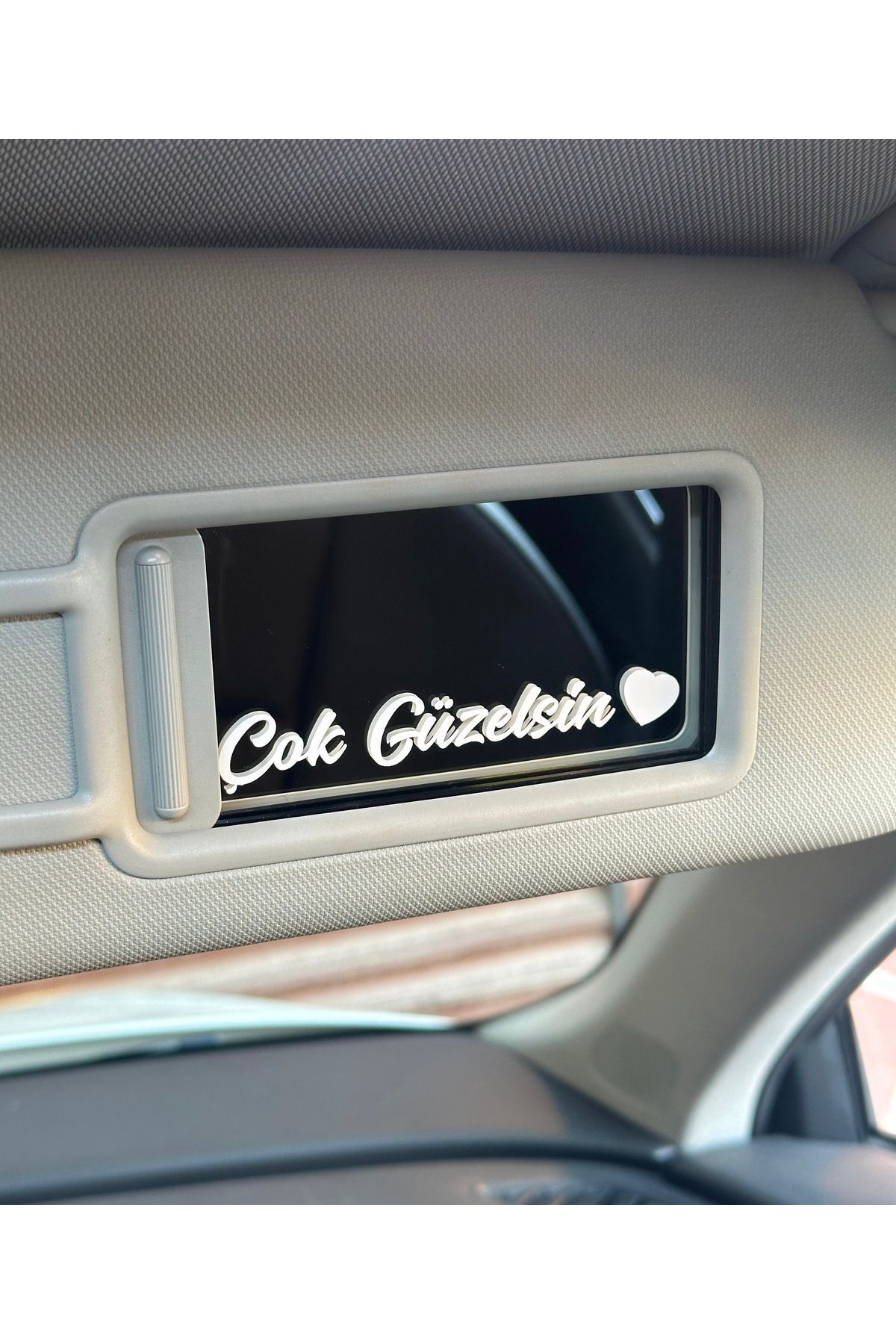 Çok Güzelsin Oto Makyaj Aynası sticker 10x1.2 cm