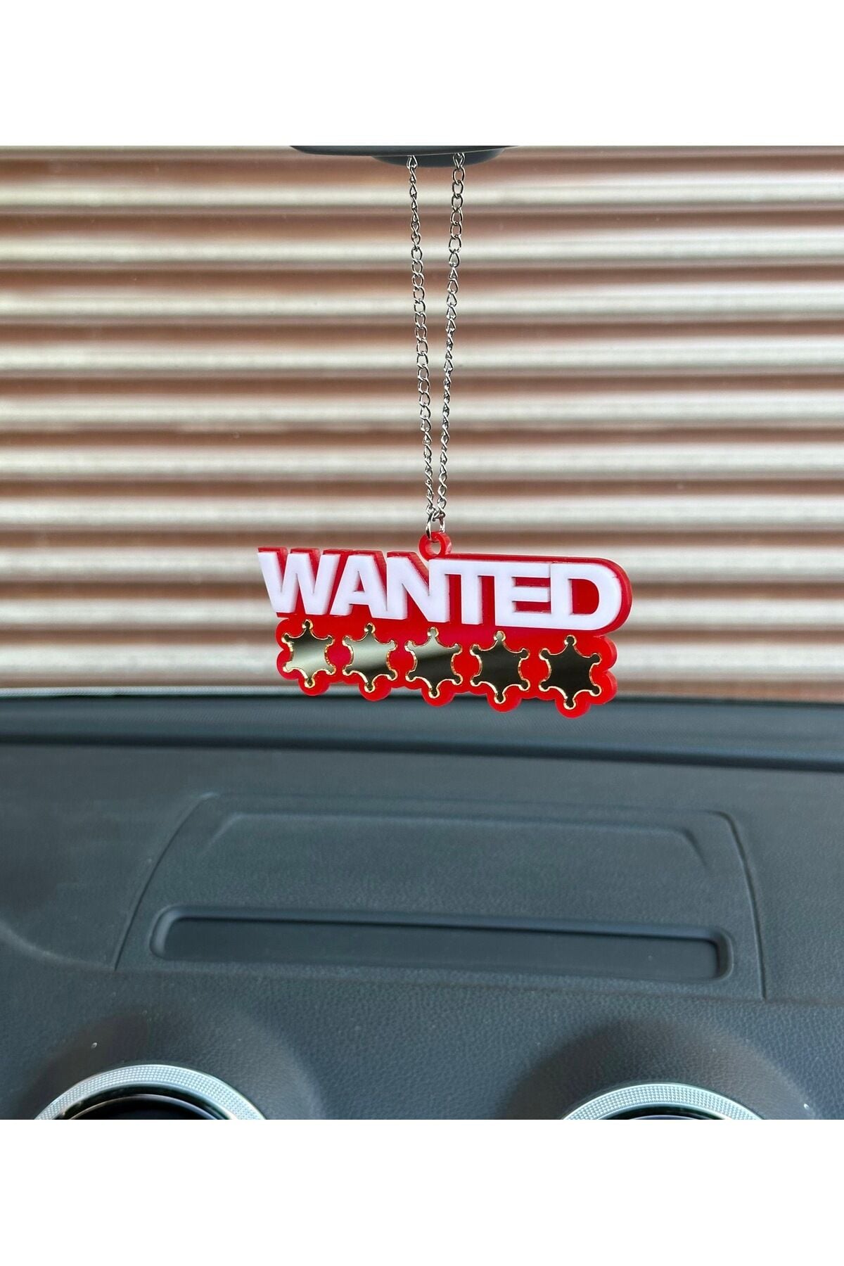 Wanted Dikiz Ayna Süsü ( mor-beyaz)