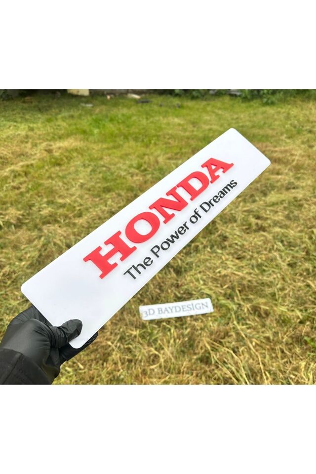 Honda Pleksi Dekor Plakalık