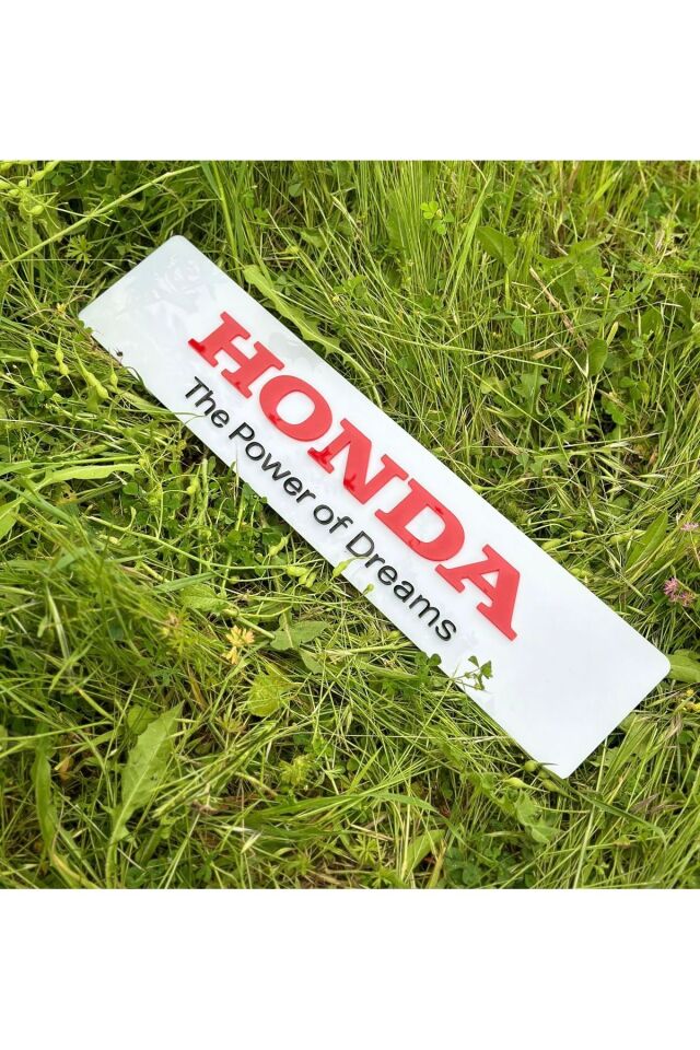 Honda Pleksi Dekor Plakalık