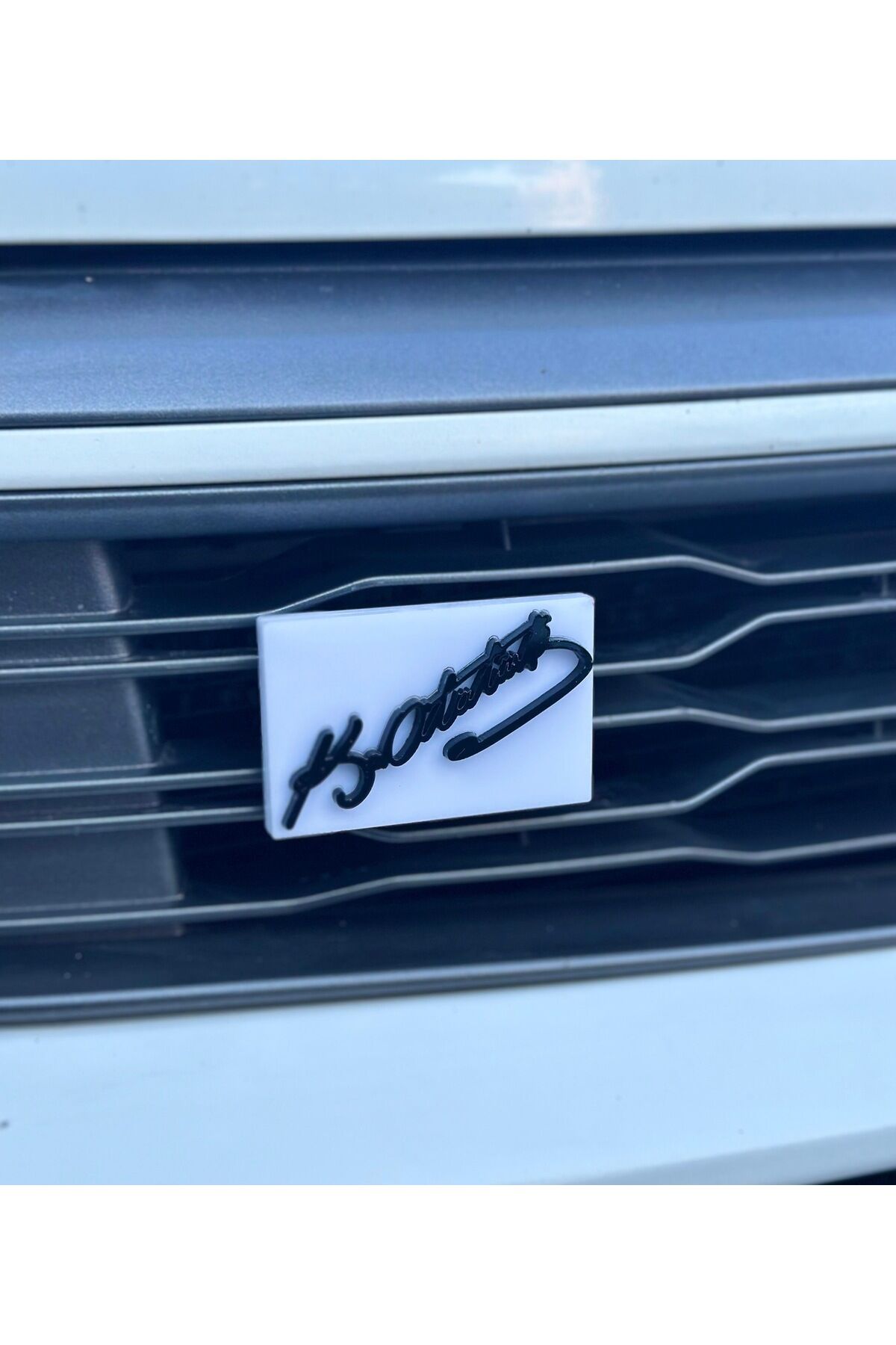 Mustafa Kemal Atatürk İmzası  Pleksi Panjur Arması Vidalı