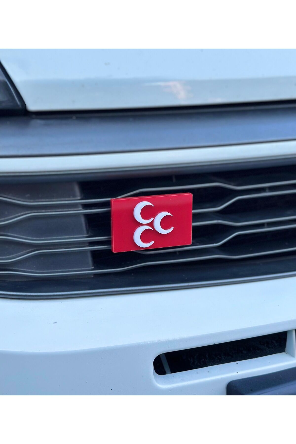 Üç Hilal Pleksi Panjur Arması Vidalı