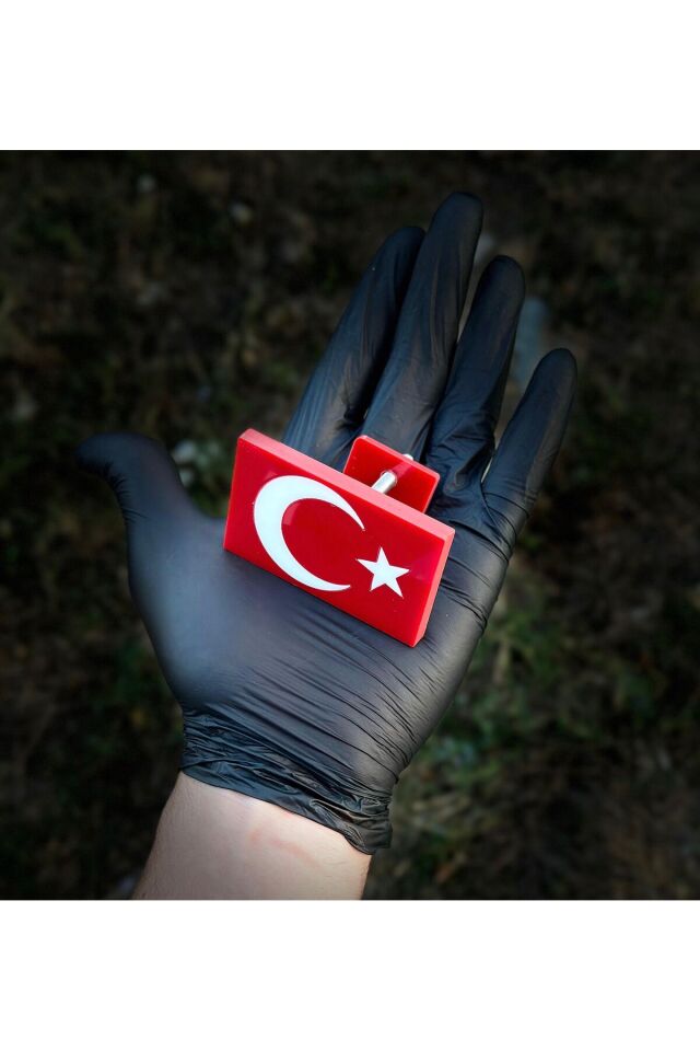 Türk Bayrağı Pleksi Panjur Arması Vidalı