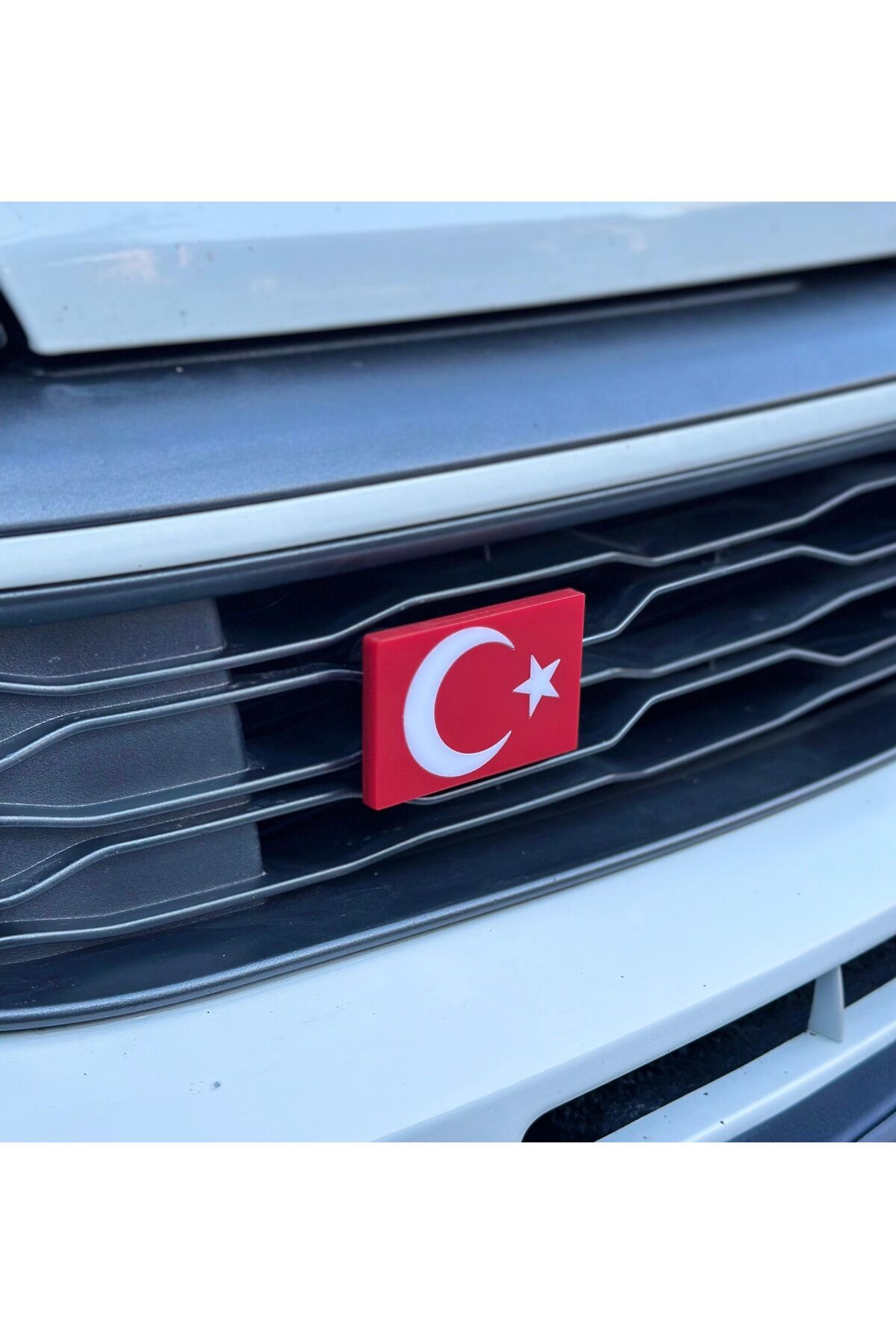 Türk Bayrağı Pleksi Panjur Arması Vidalı