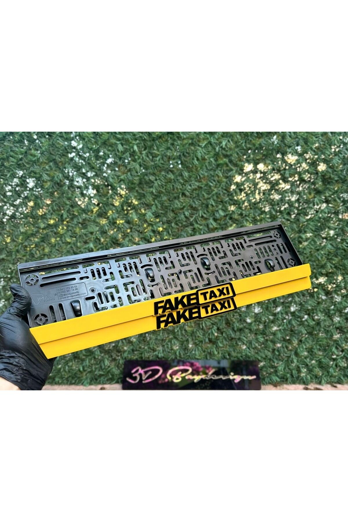 Fake Taxı Pleksi Plakaklık 2 Adet Büyük