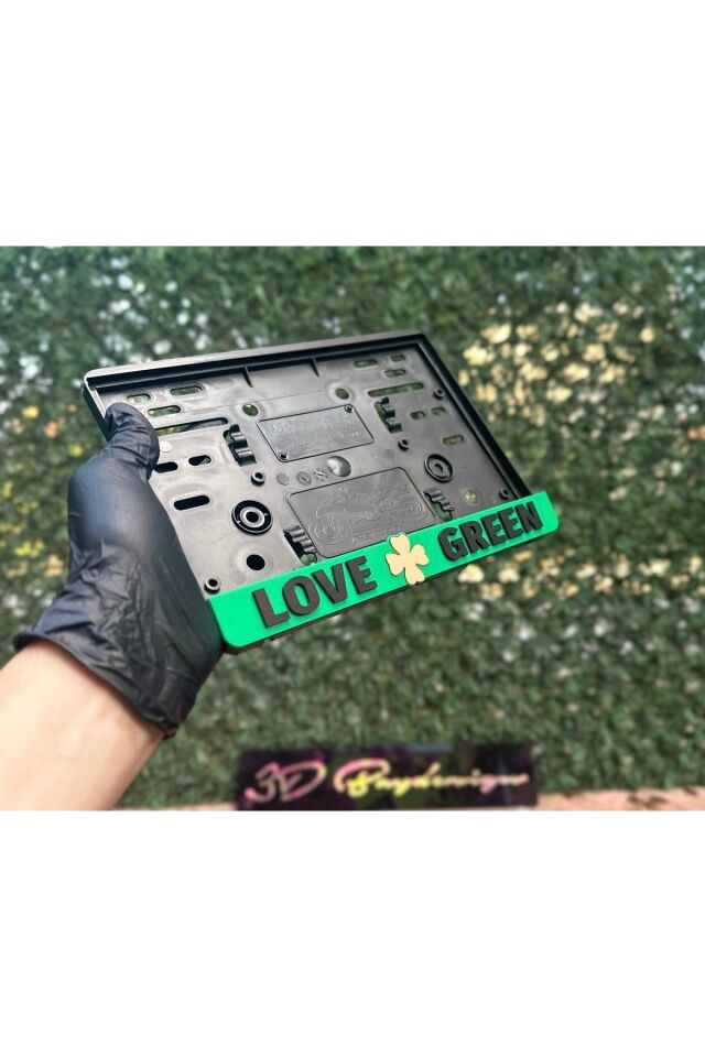 Love Green Motorsiklet Plakalık