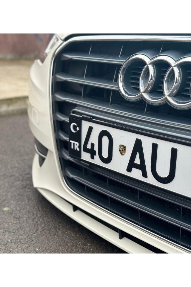 PLEKSİ PLAKA TR SİYAH KAPARTMALI 2 ADET KENDİNDEN YAPIŞKANLI