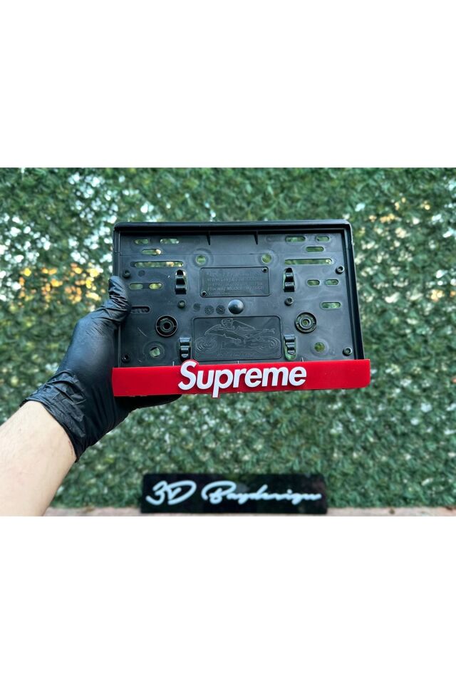 Supreme Motorsiklet Plakalık