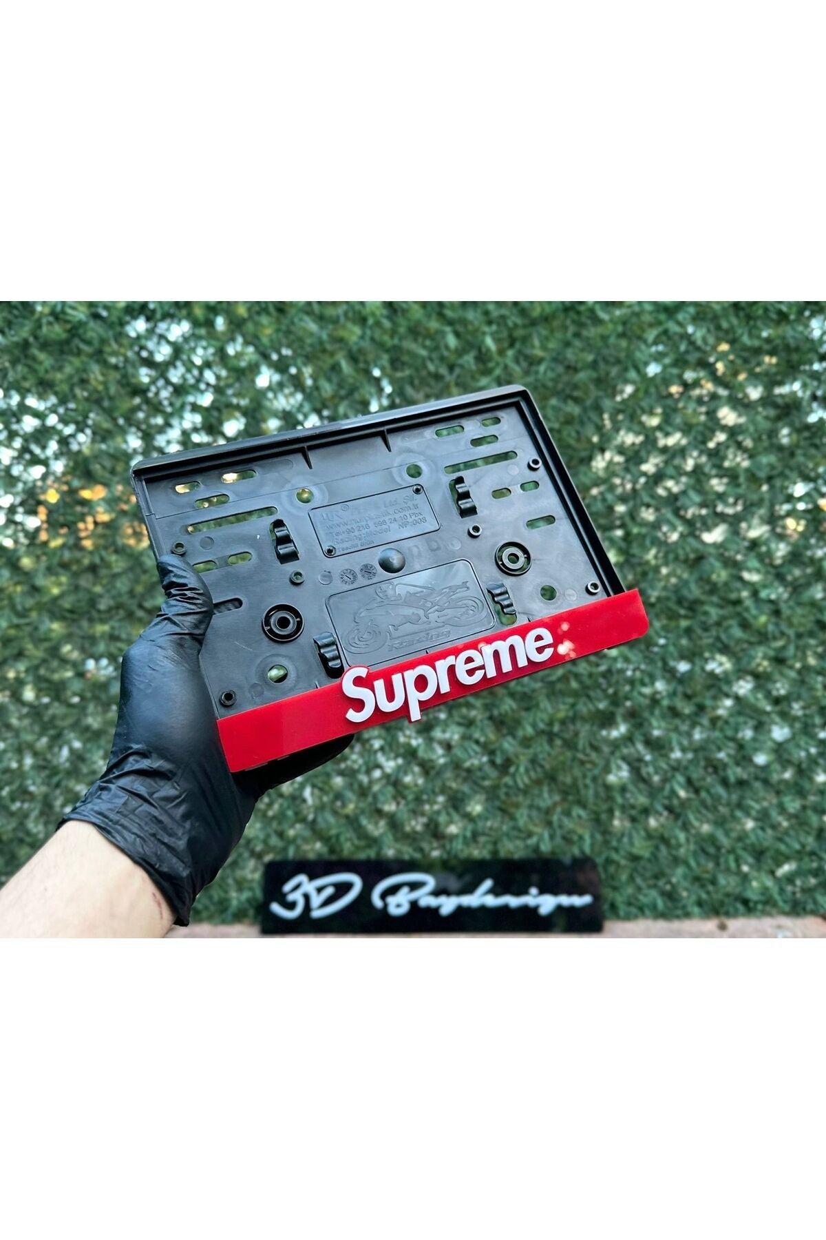 Supreme Motorsiklet Plakalık